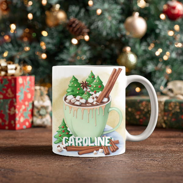 ☕  « La tasse verte aux sapins » 🎄