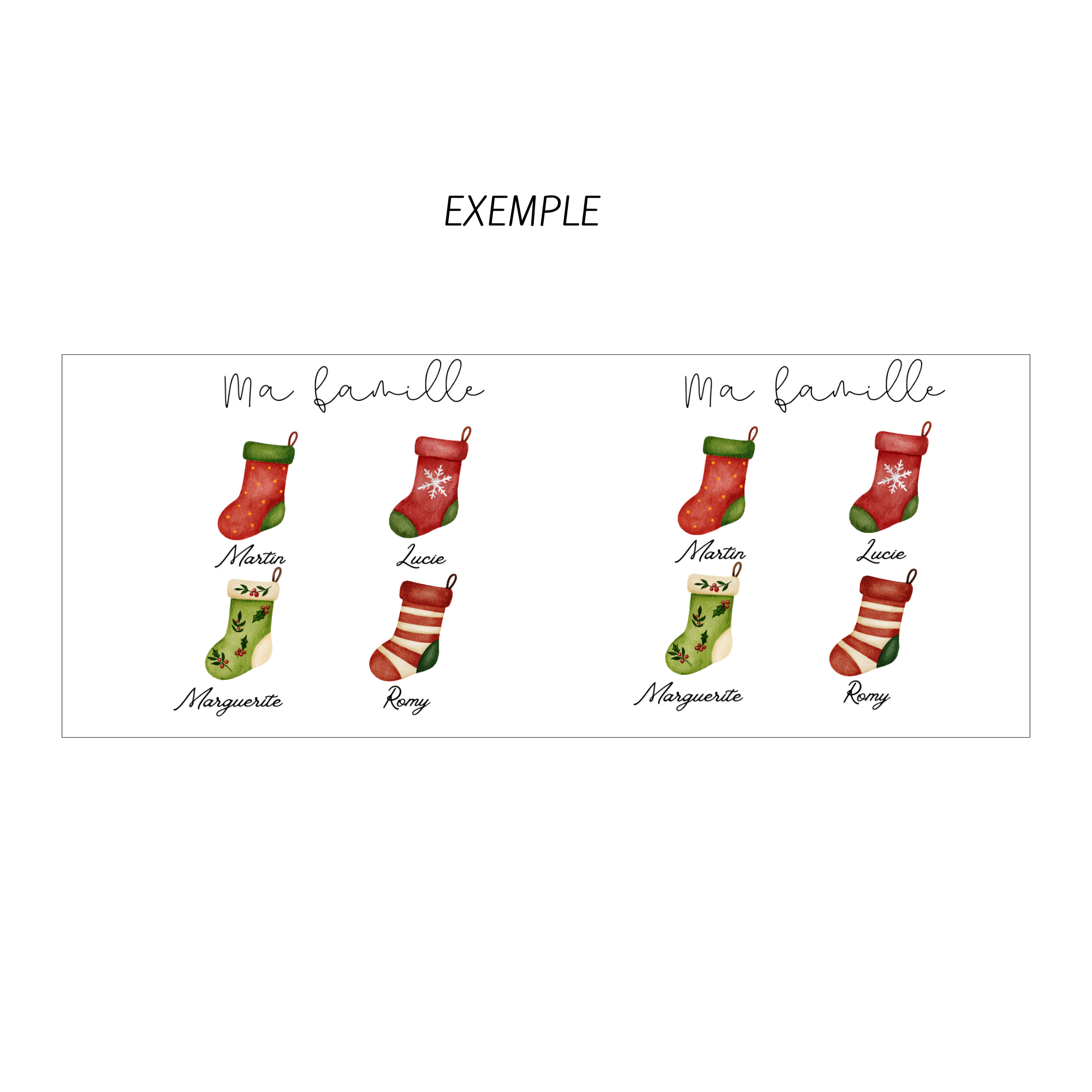 ☕ « Les chaussettes de la famille » 🎄 – Image 4