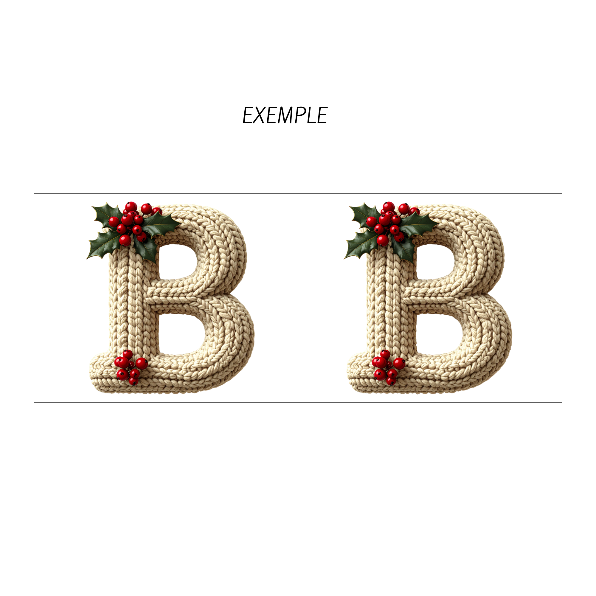 ☕ « Pull » 🎄 (choisir sa lettre) – Image 2