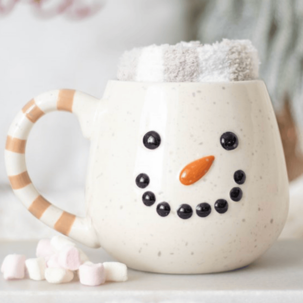 Bonhomme de neige + chaussette